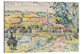 Tableau en aluminium Petit Andely - The River Bank, ca. 1920