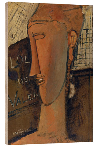 Wood print Lola de Valence, 1915