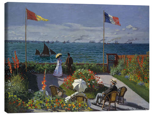 Lerretsbilde Garden at Sainte-Adresse, 1867