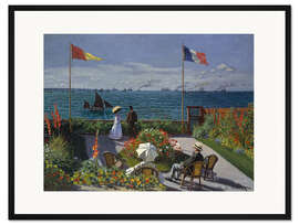 Gerahmter Kunstdruck Garten in Sainte-Adresse, 1867