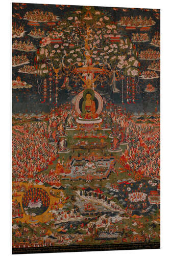 Tableau en PVC Amitabha, the buddha of the western pure land, 18th c.