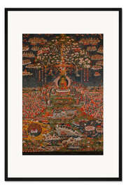 Gerahmter Kunstdruck Amitabha, der Buddha des westlichen Reinen Landes, 18. Jh.