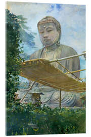 Akrylbillede The great statue of amida buddha at kamakura, 1887