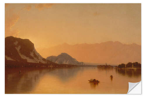 Sticker mural "Isola bella" in lago maggiore, 1871