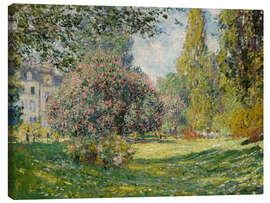 Stampa su tela  The Parc Monceau, 1876 - Claude Monet
