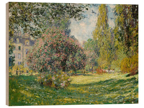 Print på træ The Parc Monceau, 1876