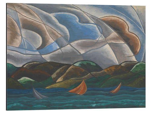 Stampa su alluminio Clouds and water, 1930