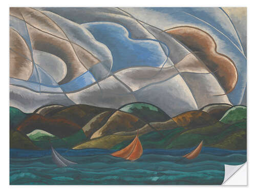 Naklejka na ścianę Clouds and water, 1930