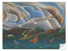 Selvklebende plakat Clouds and water, 1930