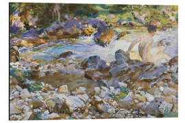 Aluminiumtavla Mountain stream, ca. 1912