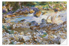 Wall sticker Mountain stream, ca. 1912