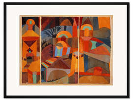 Gerahmter Kunstdruck Tempelgärten, 1920