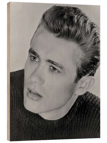 Wood print James Dean, "Rebel Without a Cause" V