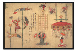 Gerahmter Kunstdruck Akrobaten, um 1880