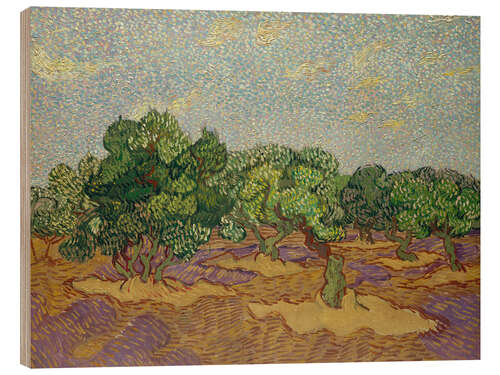 Tableau en bois Oliviers III