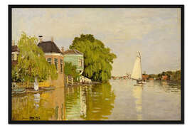 Gerahmter Kunstdruck Häuser am Achterzaan, 1871