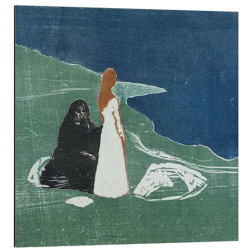 Tableau en aluminium Two Women at the Seashore, 1898