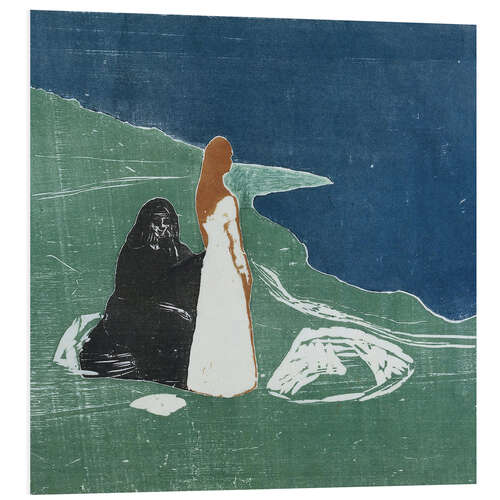 Quadro em PVC Two Women at the Seashore, 1898