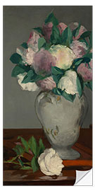 Sticker mural Pivoines, 1864