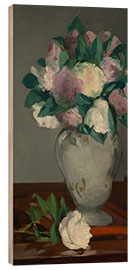 Hout print Peonies, 1864