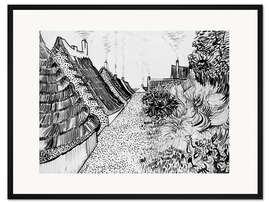 Gerahmter Kunstdruck Straße in Saintes-Maries-de-la-Mer, 1888