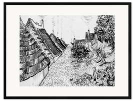 Framed art print Street in Saintes-Maries-de-la-Mer, 1888