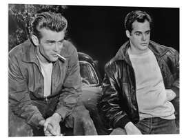 Foam board print James Dean and Corey Allen