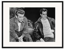 Gerahmter Kunstdruck James Dean und Corey Allen