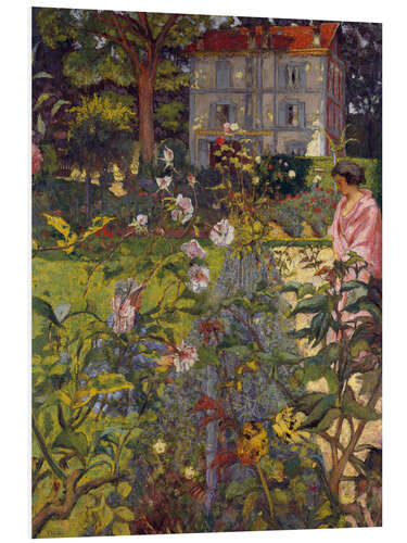 Foam board print Garden at Vaucresson, 1920