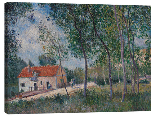 Leinwandbild Der Weg von Moret nach Saint-Mammes, 1883-85