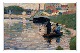 Obra artística  View of the Seine, 1882 - Georges Seurat