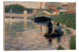 Print på træ View of the Seine, 1882