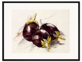Gerahmter Kunstdruck Auberginen, 1927