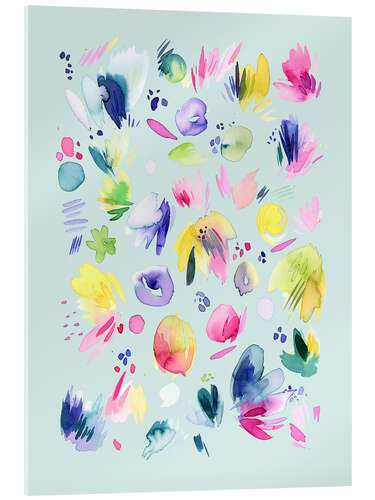 Cuadro de metacrilato Abstract Summer Flowers