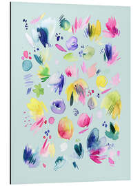 Tableau en aluminium Abstract Summer Flowers