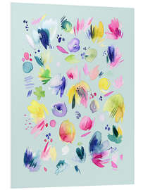 PVC print Abstract Summer Flowers