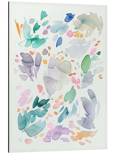 Tableau en aluminium Abstract Floral Petals