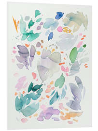 Foam board print Abstract Floral Petals