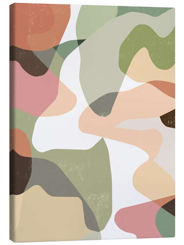 Canvas print Abstract Camo Terracotta