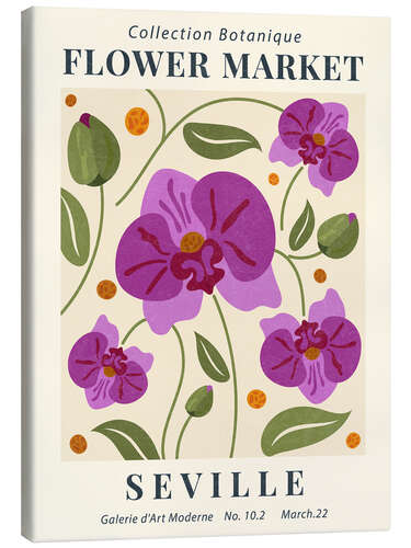 Canvas-taulu Flower Market Seville