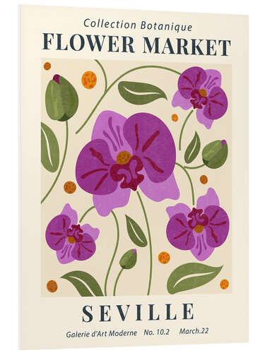 Foam board print Flower Market Seville