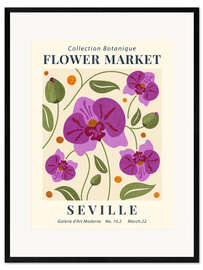 Plakat artystyczny premium w ramie Flower Market Seville