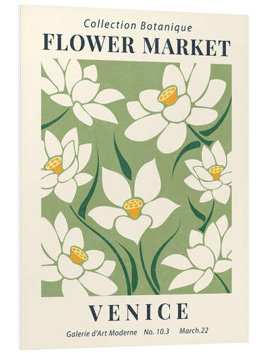 Foam board print Flower Market Venice