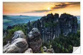 Selvklebende plakat Saxon Switzerland - Schrammsteine II