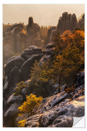 Selvklæbende plakat Saxon Switzerland - Schrammsteine I