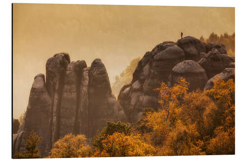 Obraz na aluminium Saxon Switzerland - Schrammsteine III