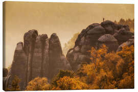 Canvastavla Saxon Switzerland - Schrammsteine III