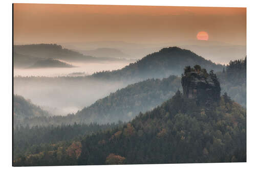 Aluminiumtavla Saxon Switzerland