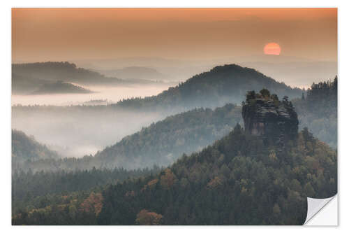 Naklejka na ścianę Saxon Switzerland