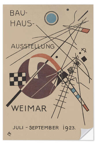 Naklejka na ścianę Bauhaus exhibition, 1923